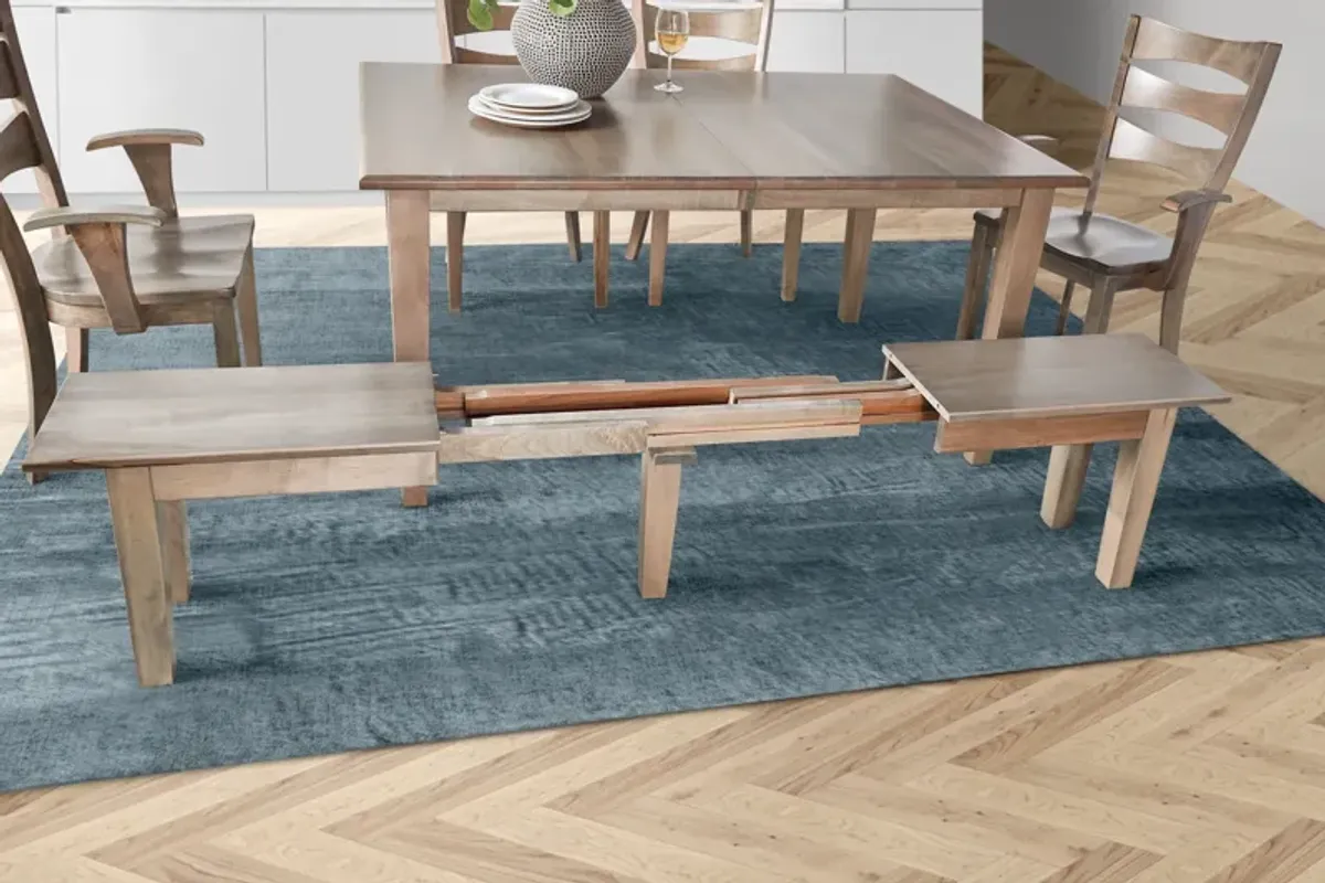 Sierra Extendable Dining Bench by Daniel's Amish