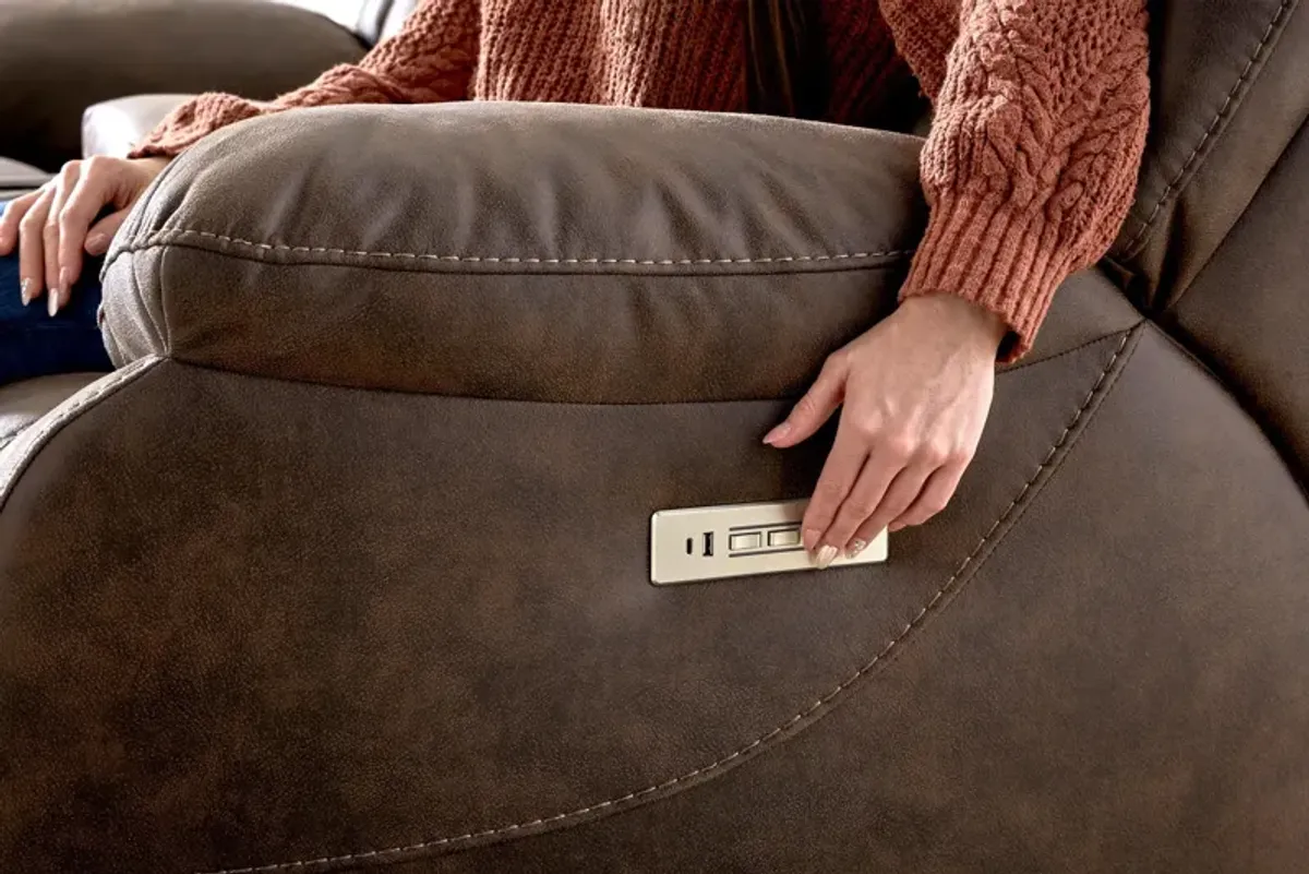 Bryer Brown Triple Power Recliner