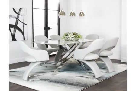 Equinox Table + 6 Chairs