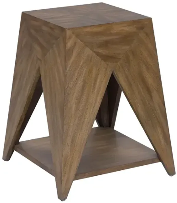 Geometric Shaped Accent Table