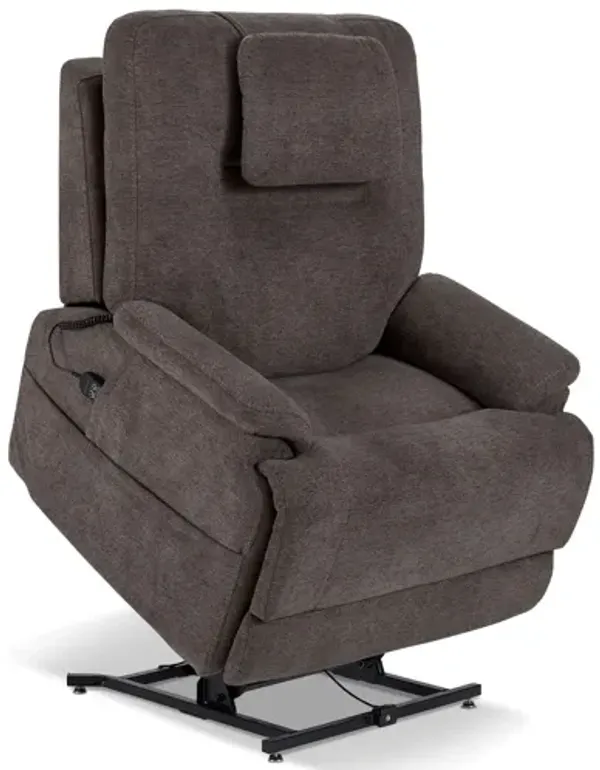 Zecliner Model 2+ Triple Power Umber Lift Recliner with Heat & Massage by Flexsteel