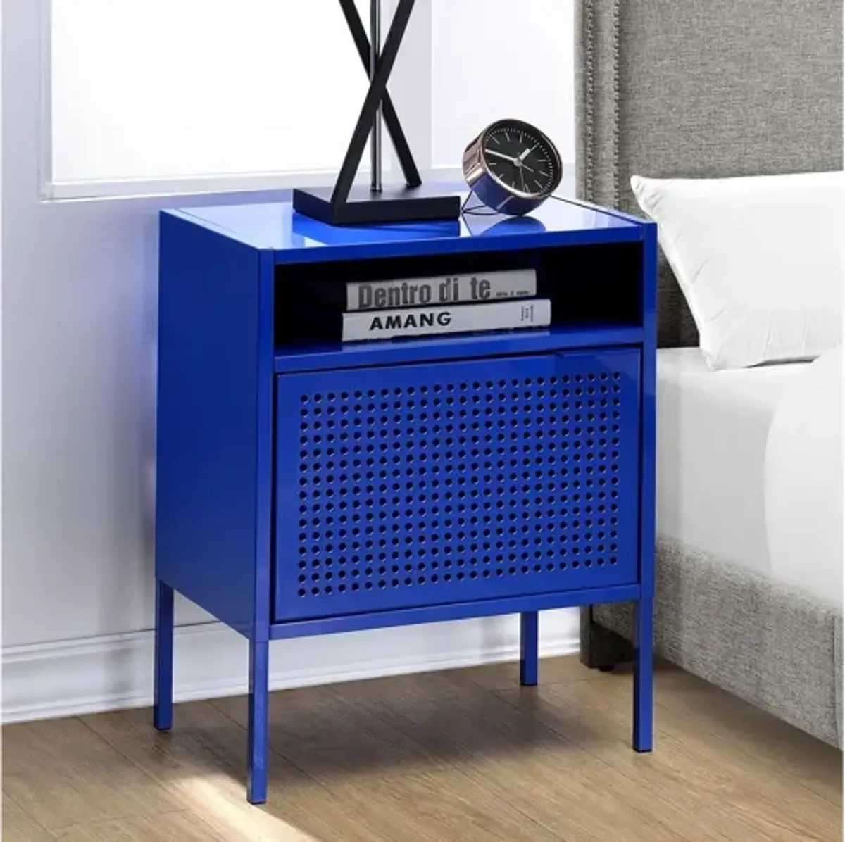 Ember Blue Nightstand W/ USB