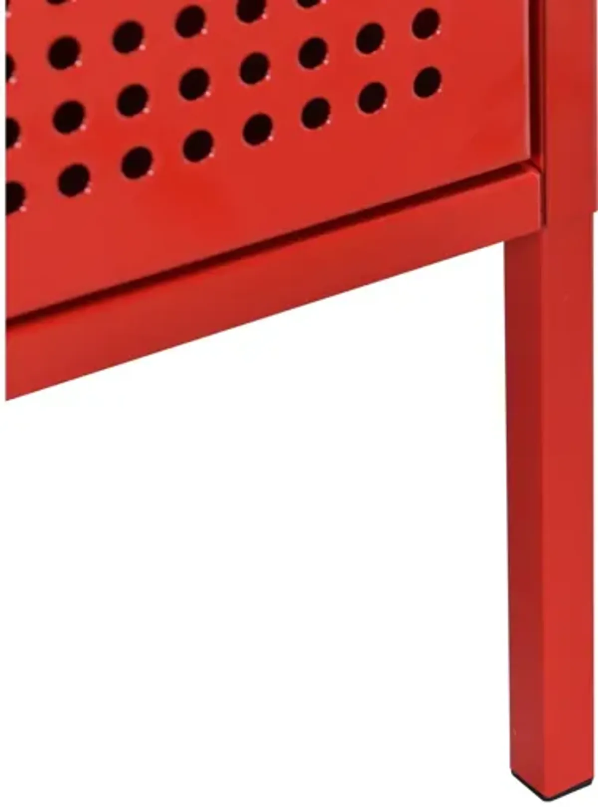 Ember Red Nightstand W/ USB