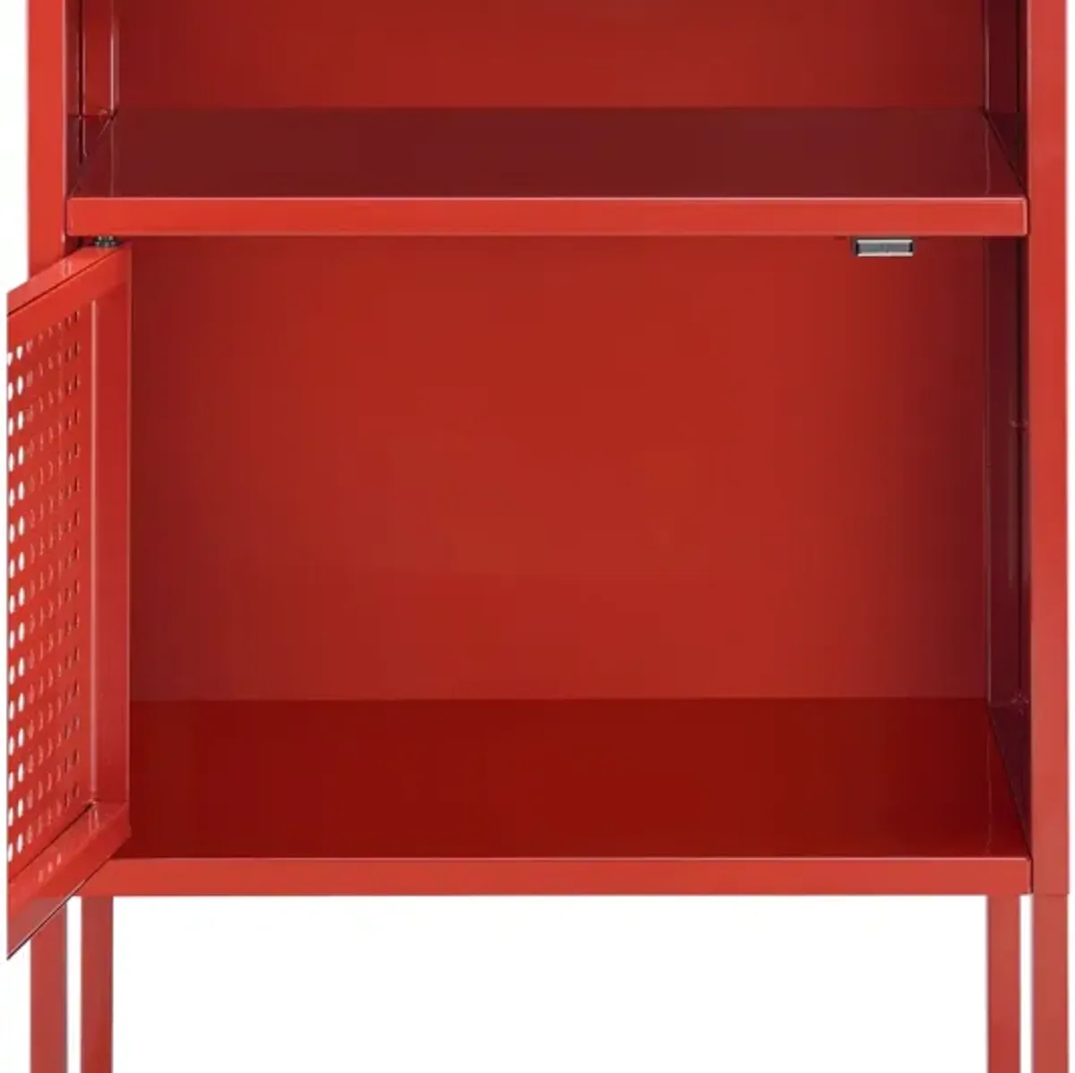 Ember Red Nightstand W/ USB