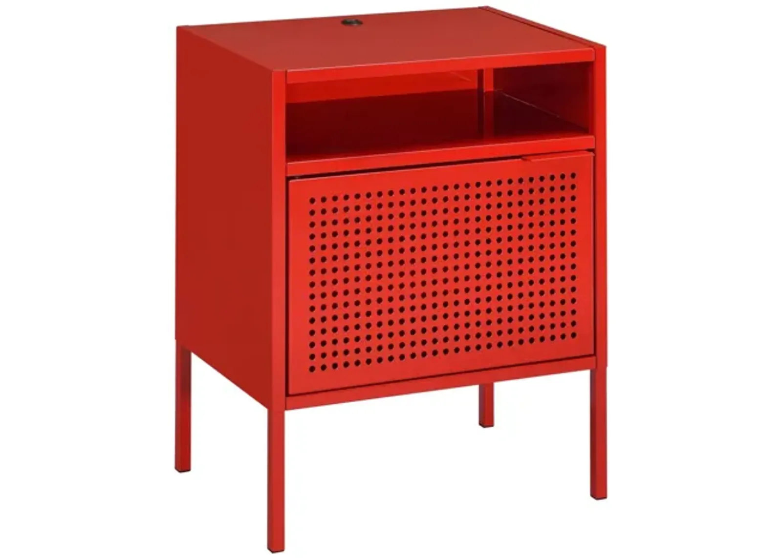 Ember Red Nightstand W/ USB