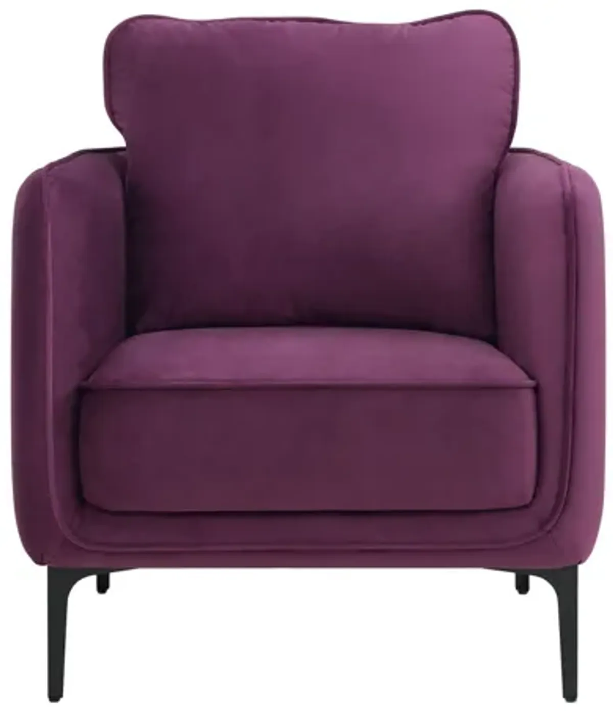 Rae Chair in Lavish Purple Velvet