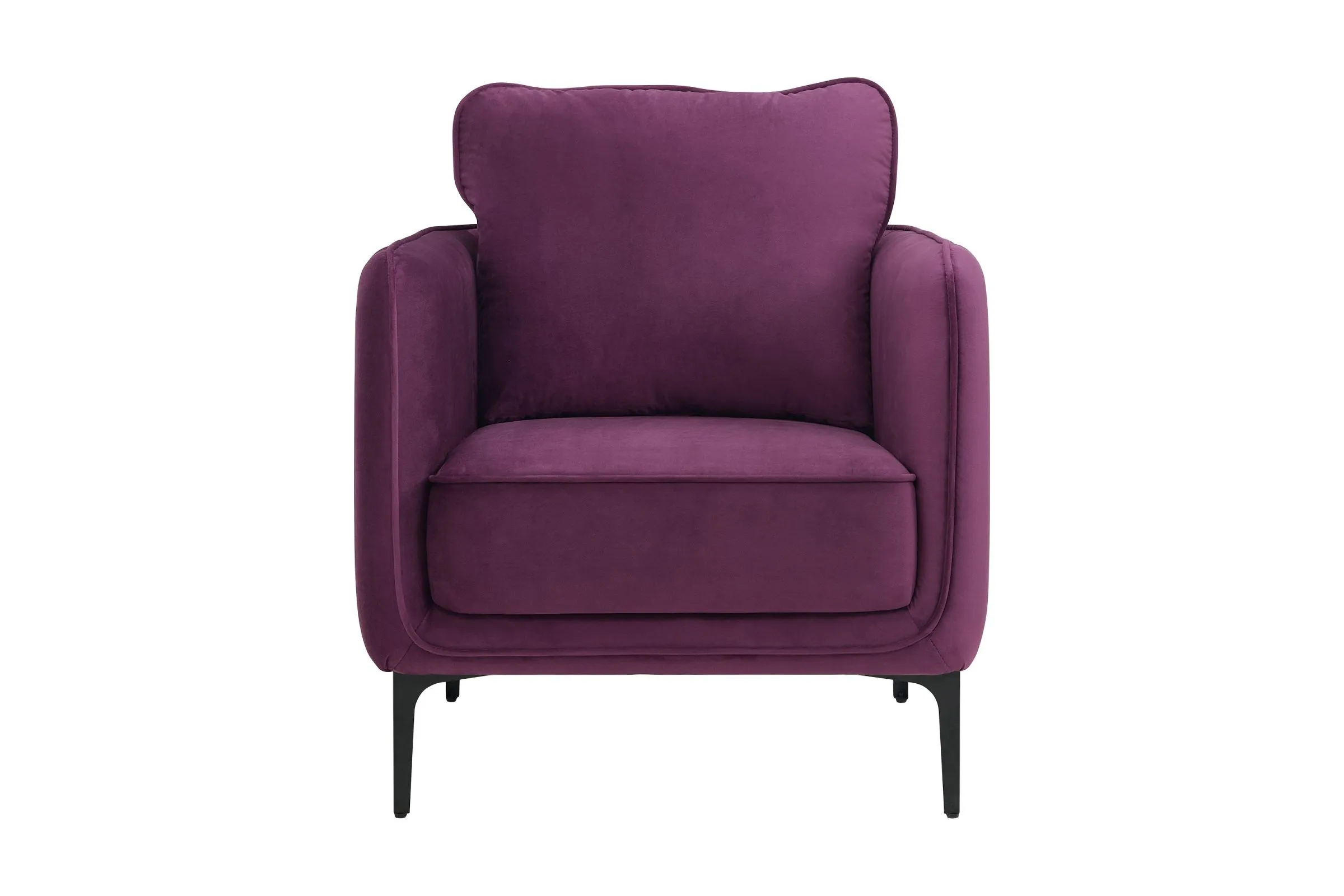 Rae Chair in Lavish Purple Velvet