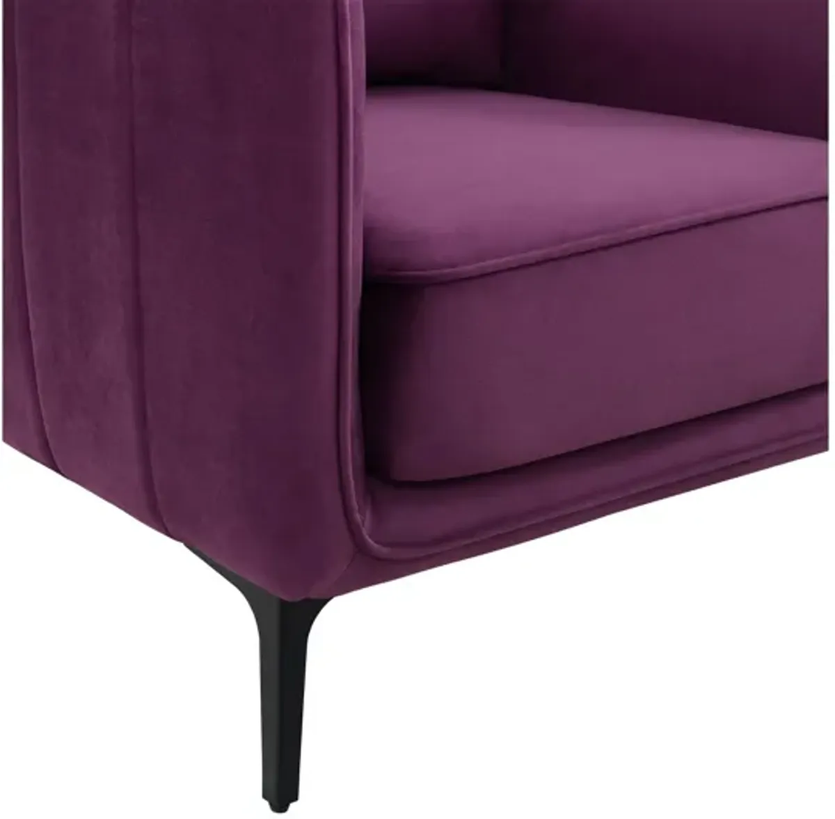 Rae Chair in Lavish Purple Velvet