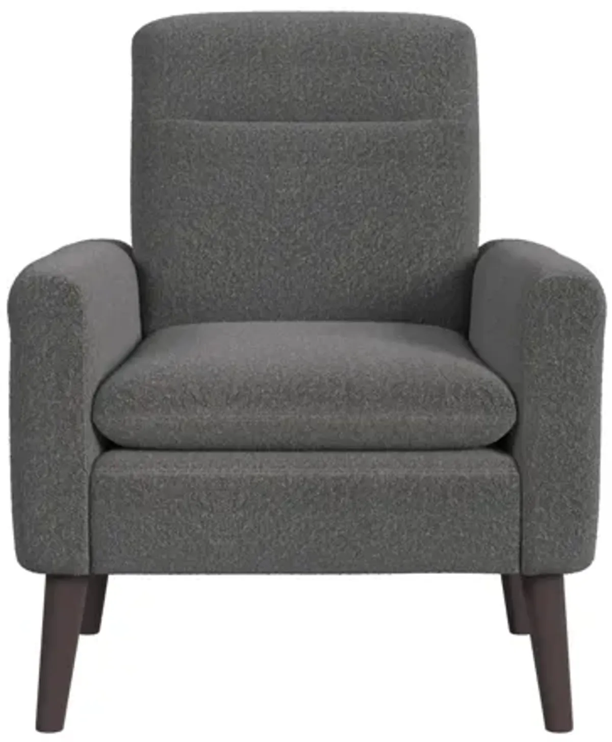 Hawk Accent Armchair in Boucle Grey& Espresso