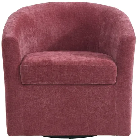 Torrance Swivel Chair in Robin Red