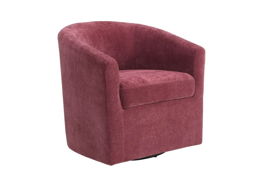 Torrance Swivel Chair in Robin Red