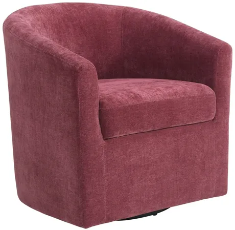 Torrance Swivel Chair in Robin Red