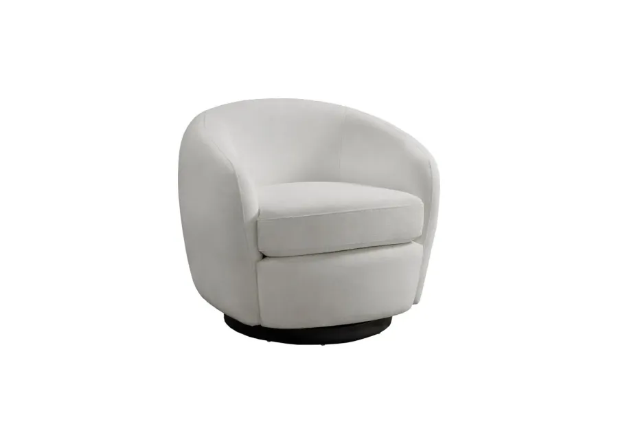 Chanel Swivel Chair in Bistro White