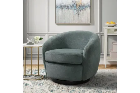 Chanel Swivel Chair in Bistro Teal