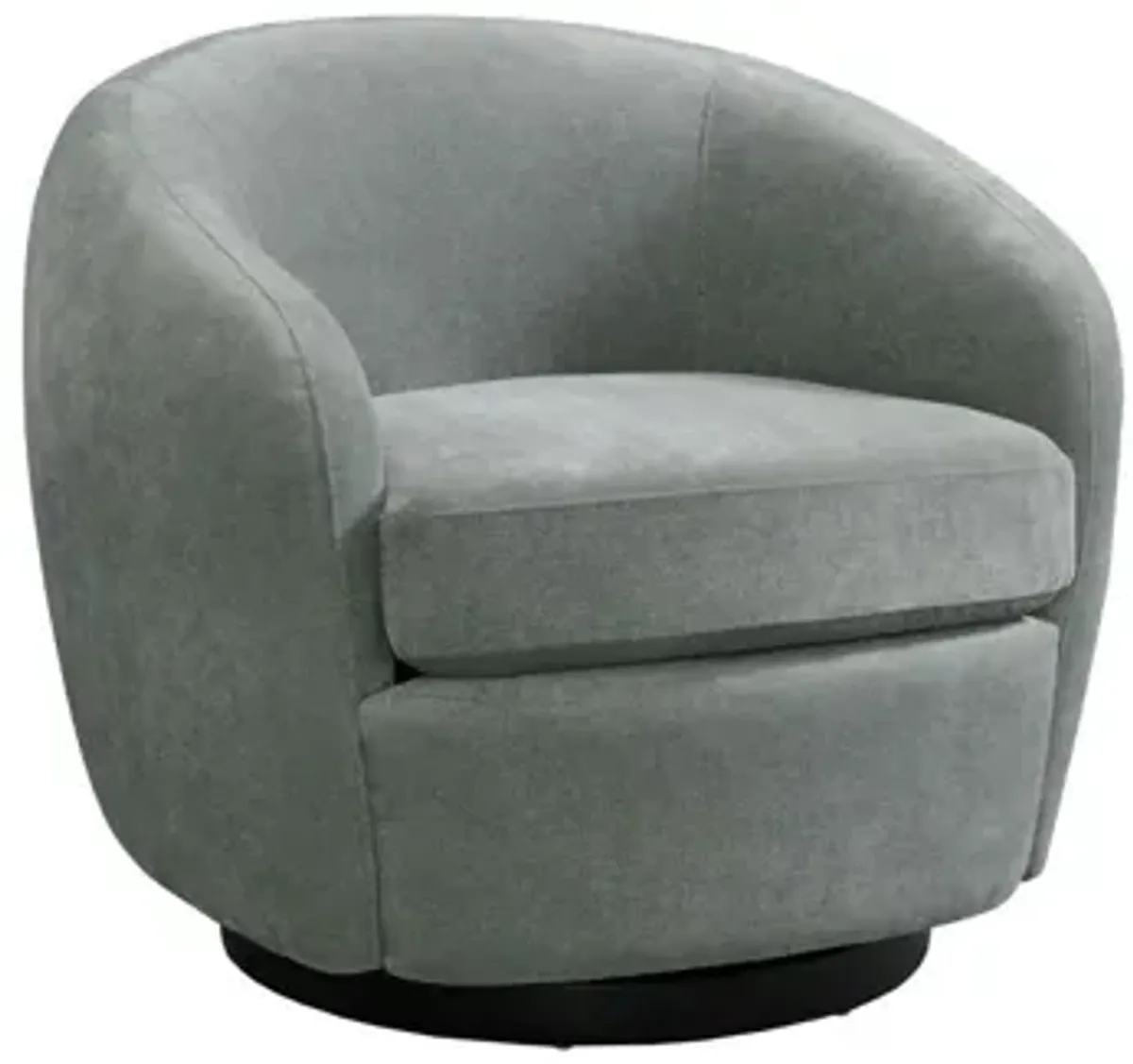 Chanel Swivel Chair in Bistro Grey