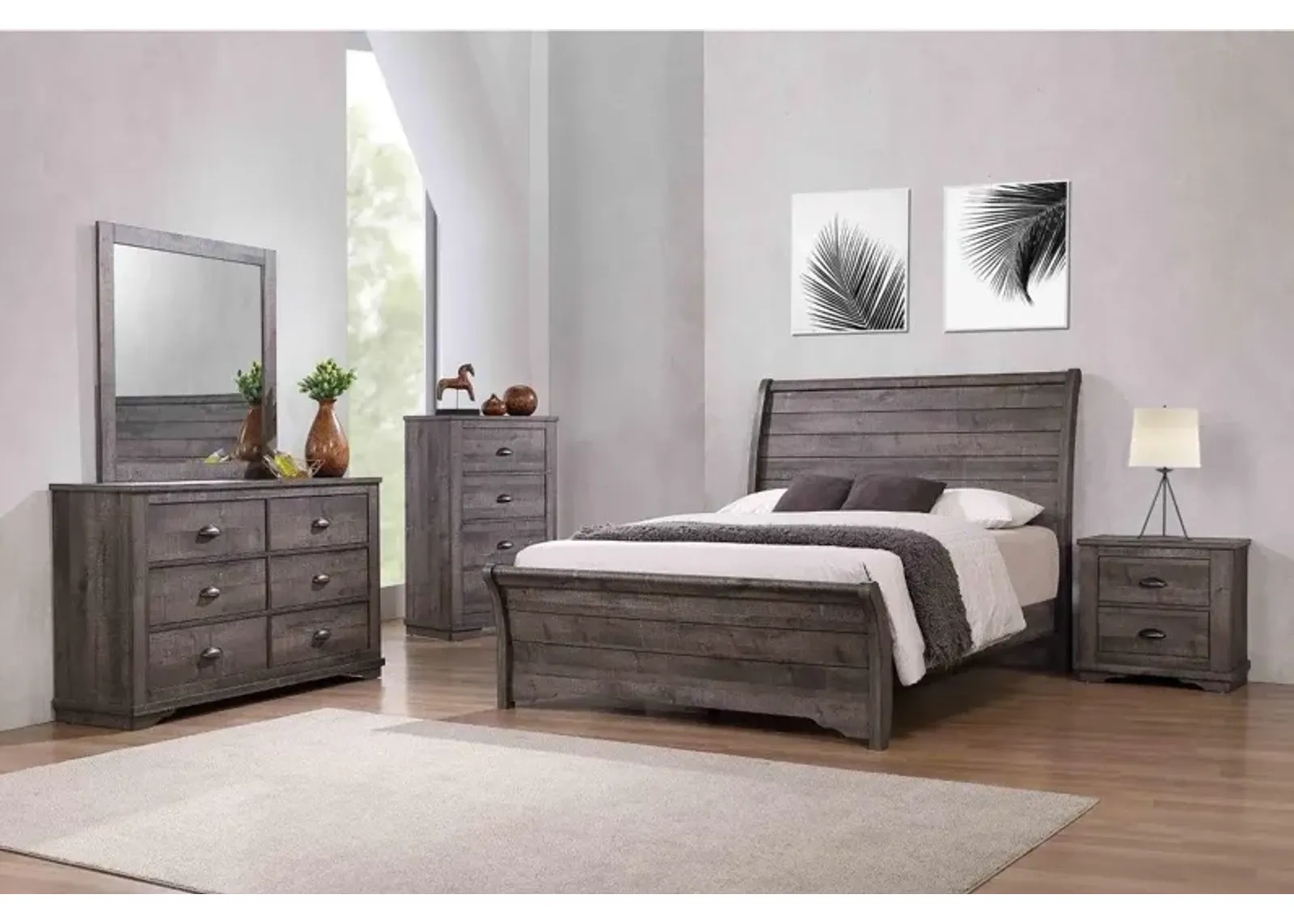 Dawson Grey 3-Piece Queen Bedroom Set