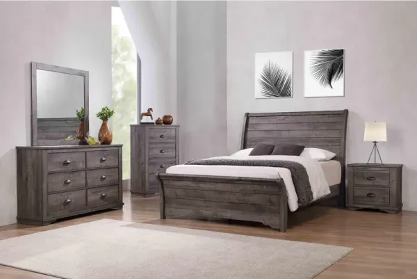 Dawson Grey 5-Piece King Bedroom Set