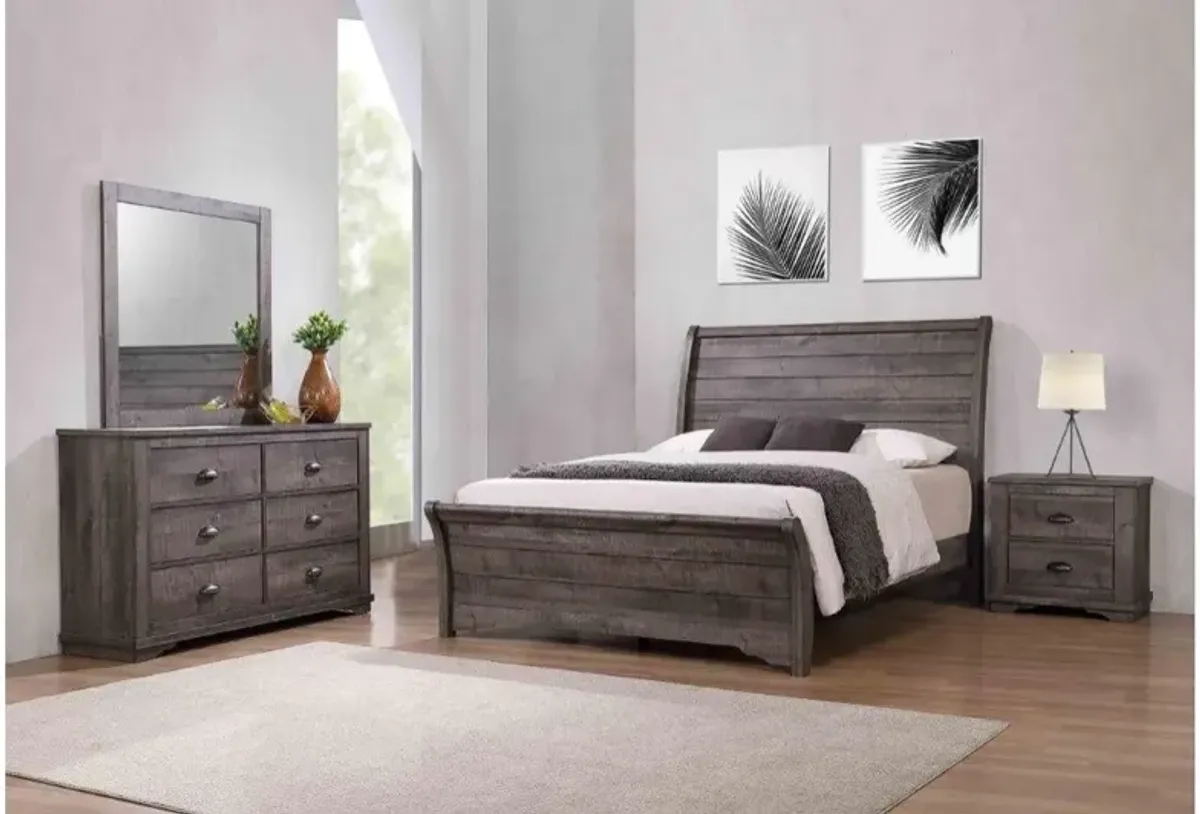 Dawson Grey King Bed