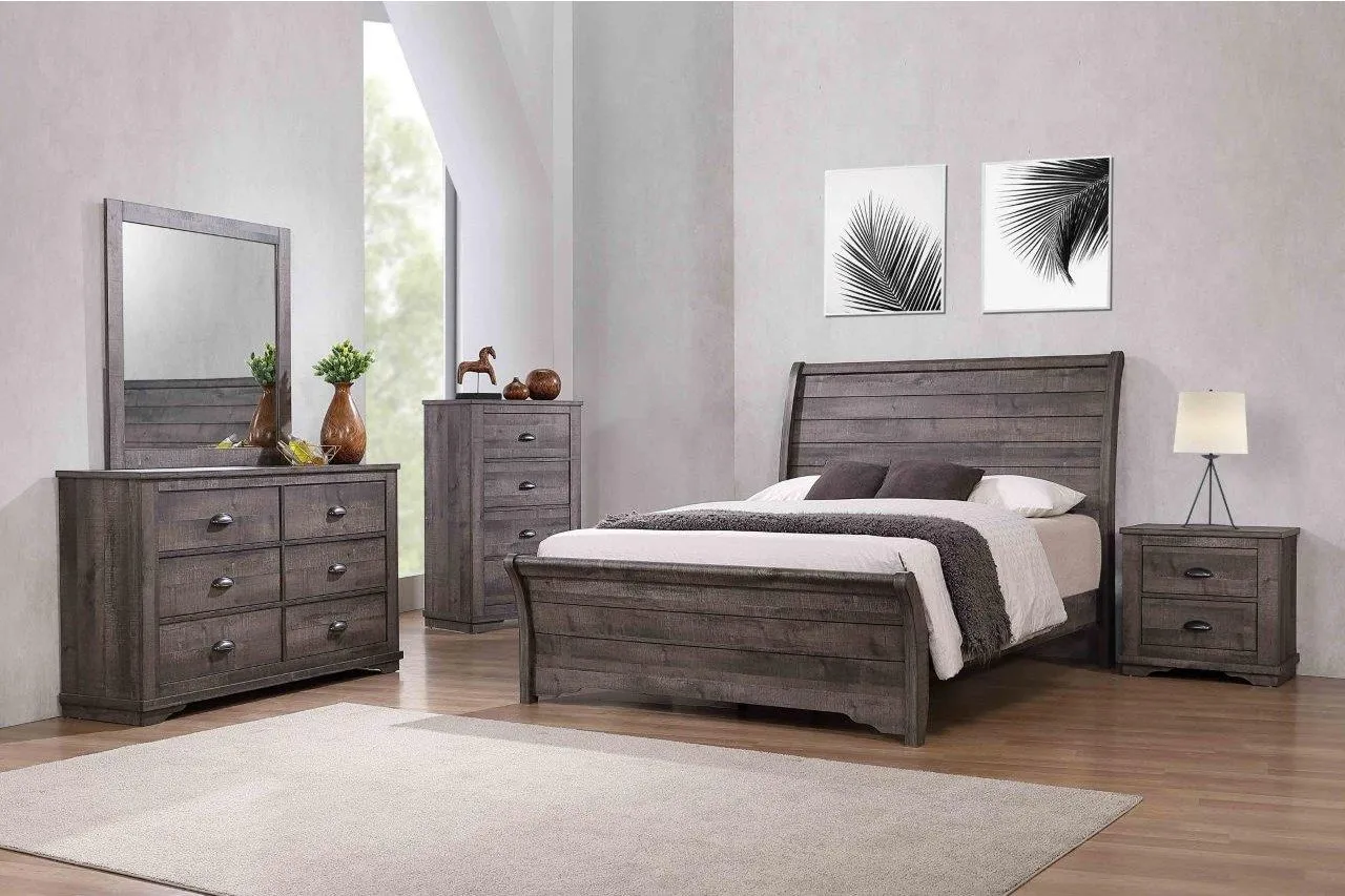 Dawson Grey Dresser + Mirror