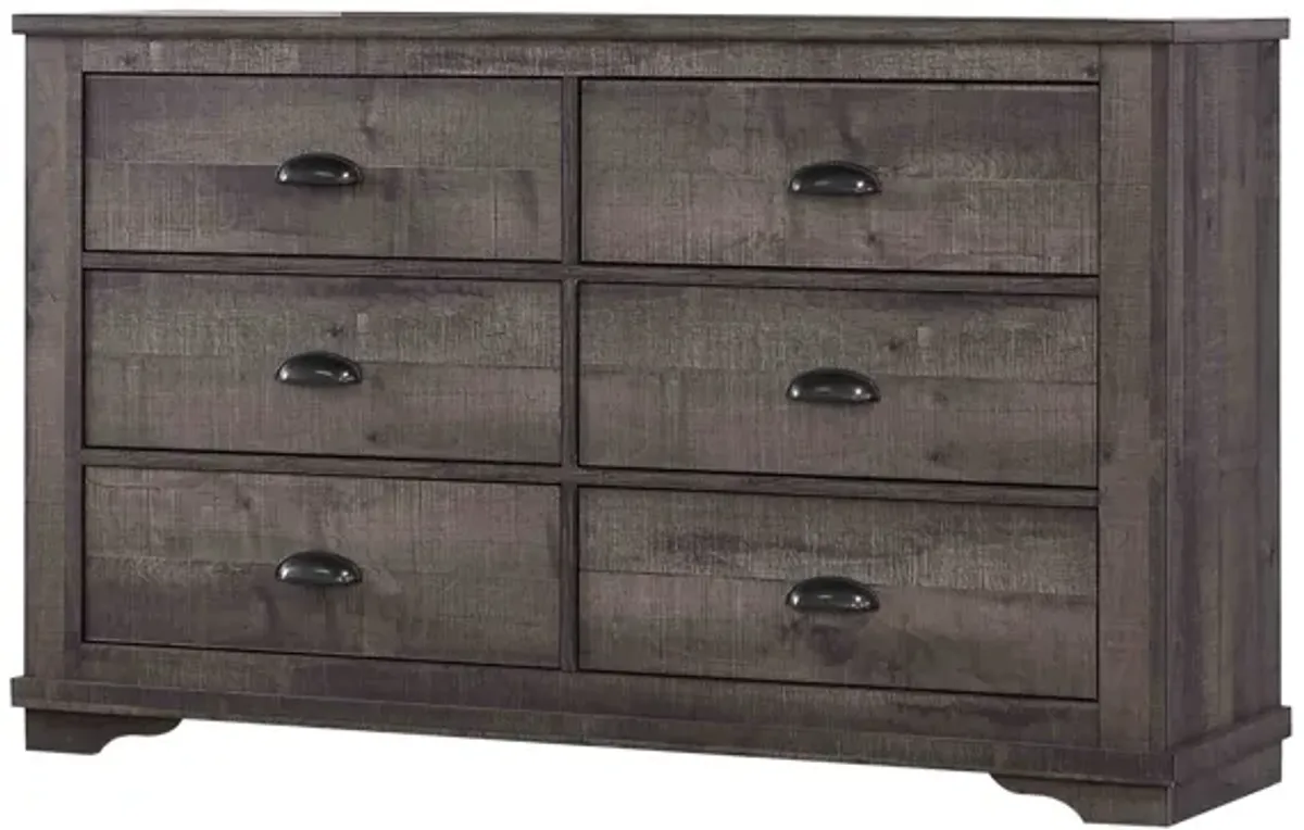 Dawson Grey Dresser + Mirror