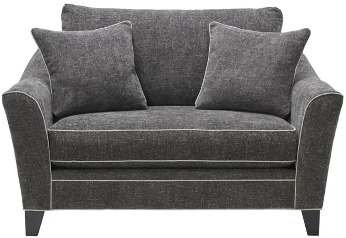 Demi Charcoal Chair and a 1/2