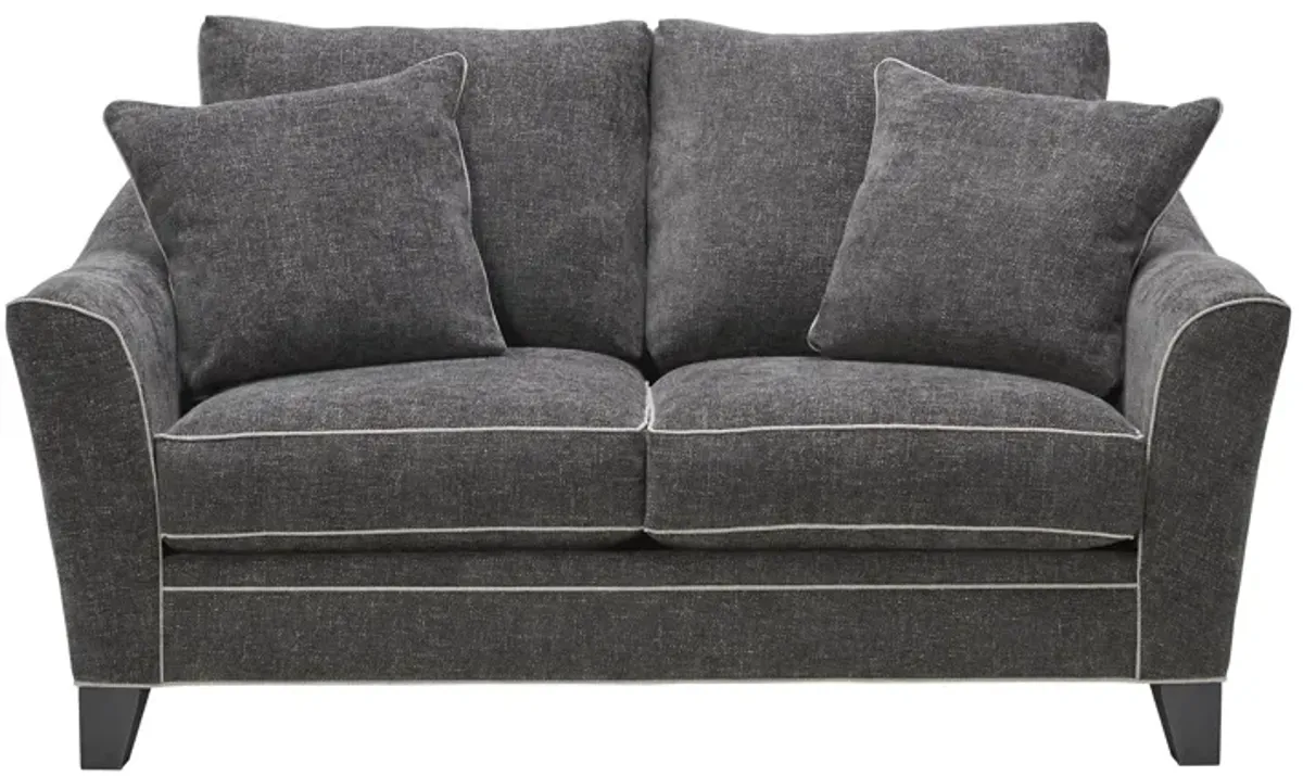 Demi Charcoal Loveseat