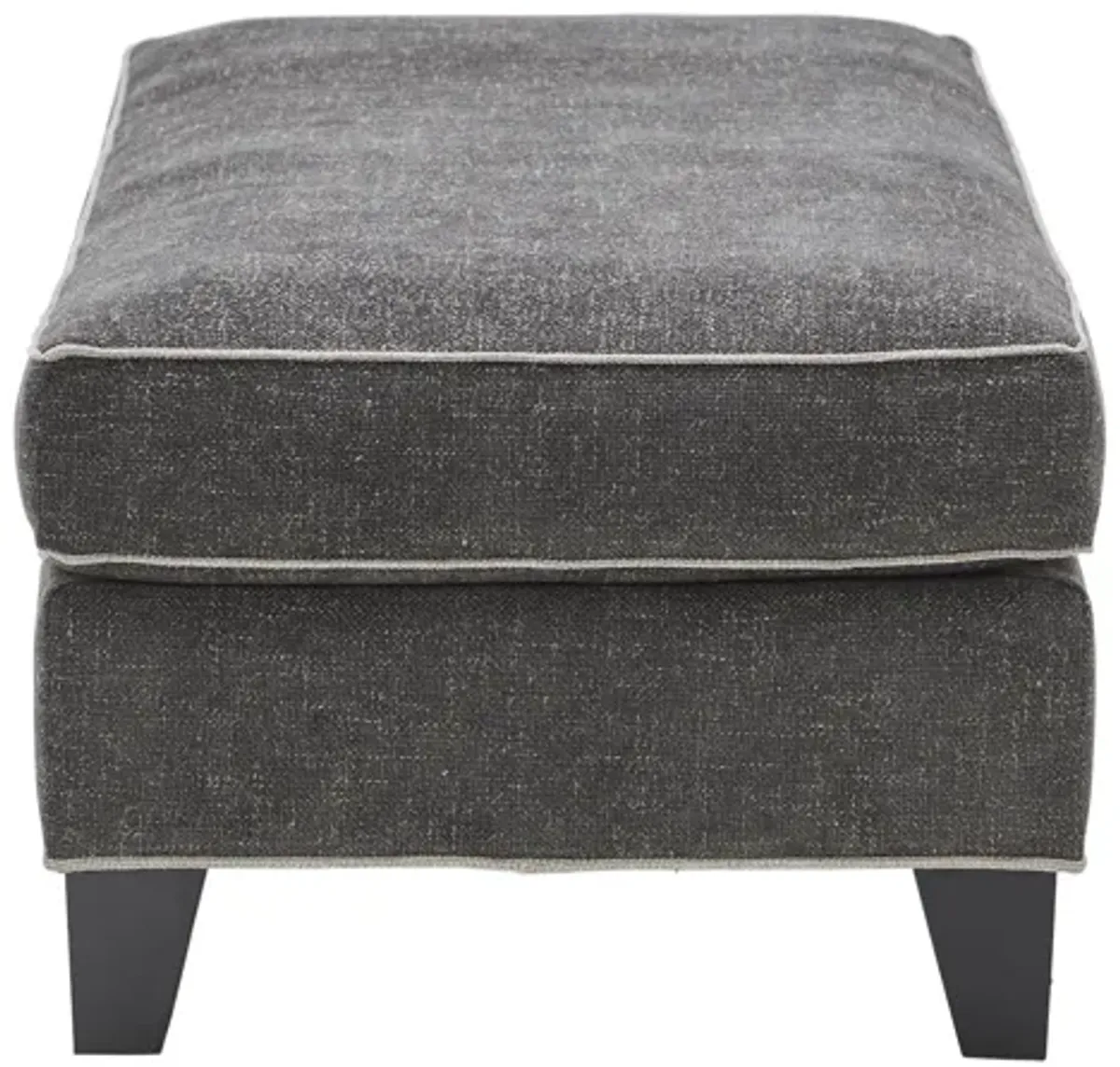 Demi Charcoal Ottoman