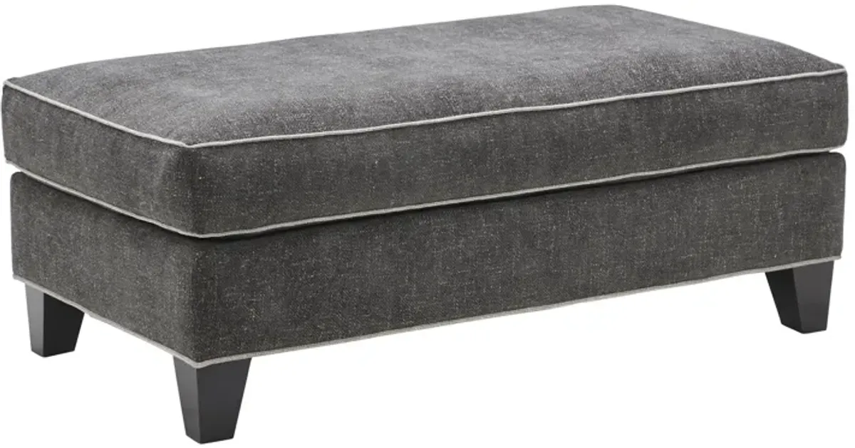 Demi Charcoal Ottoman