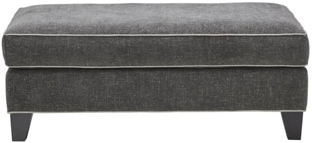 Demi Charcoal Ottoman