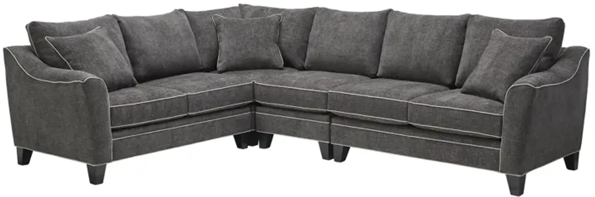Demi Charcoal 4-Piece Sectional