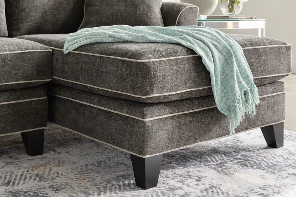 Demi Charcoal 2-Piece Sectional with Left Arm Facing Chaise