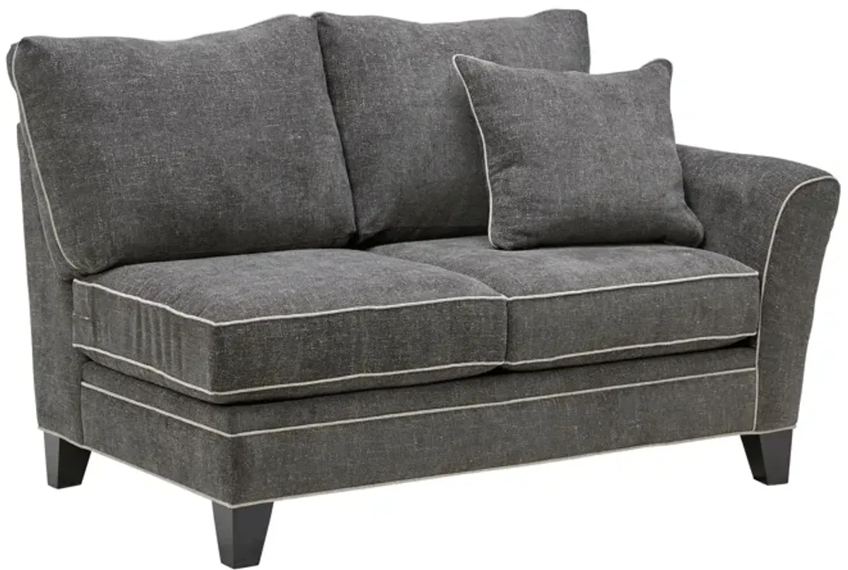 Demi Charcoal 2-Piece Sectional with Left Arm Facing Chaise