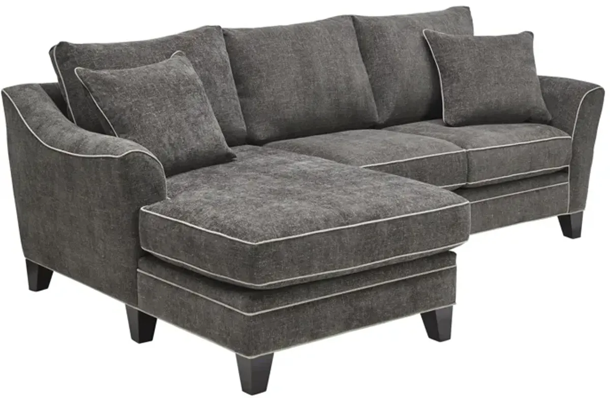 Demi Charcoal 2-Piece Sectional with Left Arm Facing Chaise