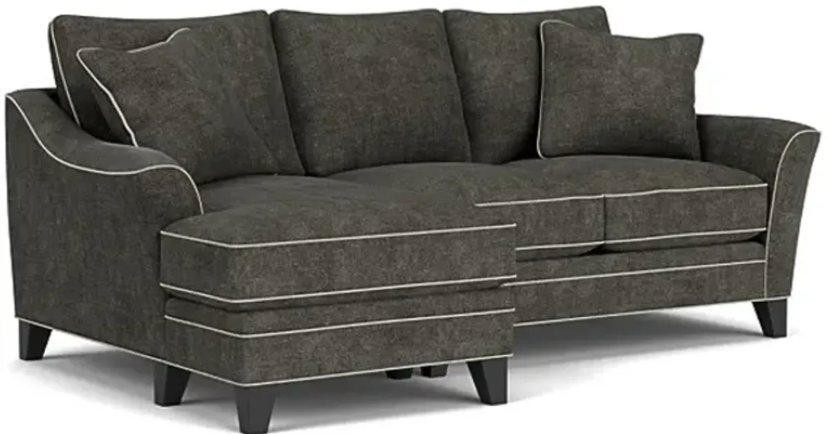 Demi Charcoal 2-Piece Sectional with Left Arm Facing Chaise
