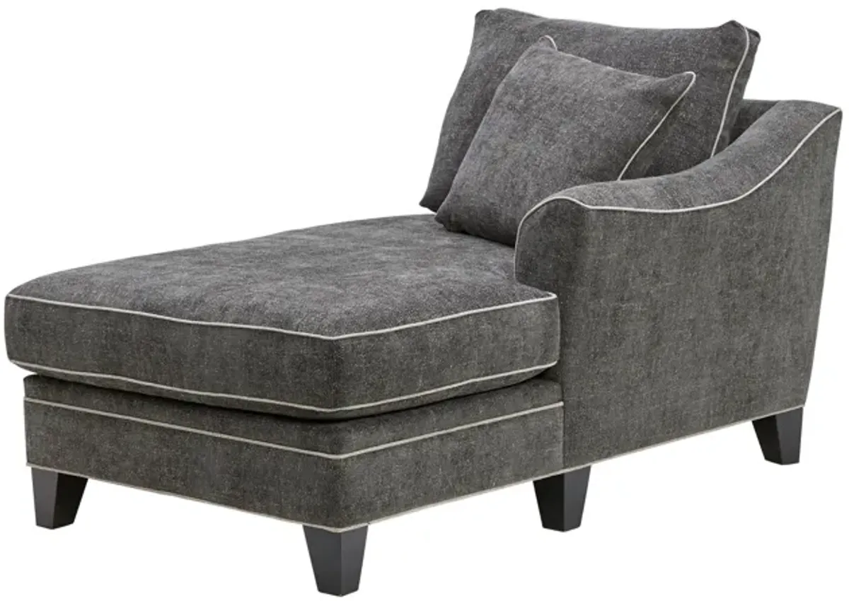 Demi Charcoal 3-Piece Sectional with Left Arm Facing Cuddler