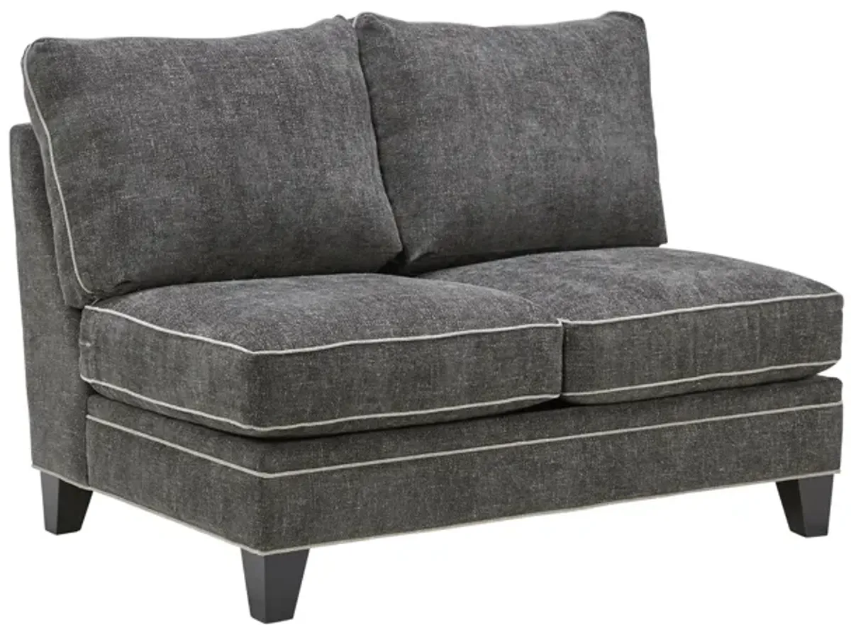 Demi Charcoal 3-Piece Sectional with Left Arm Facing Cuddler