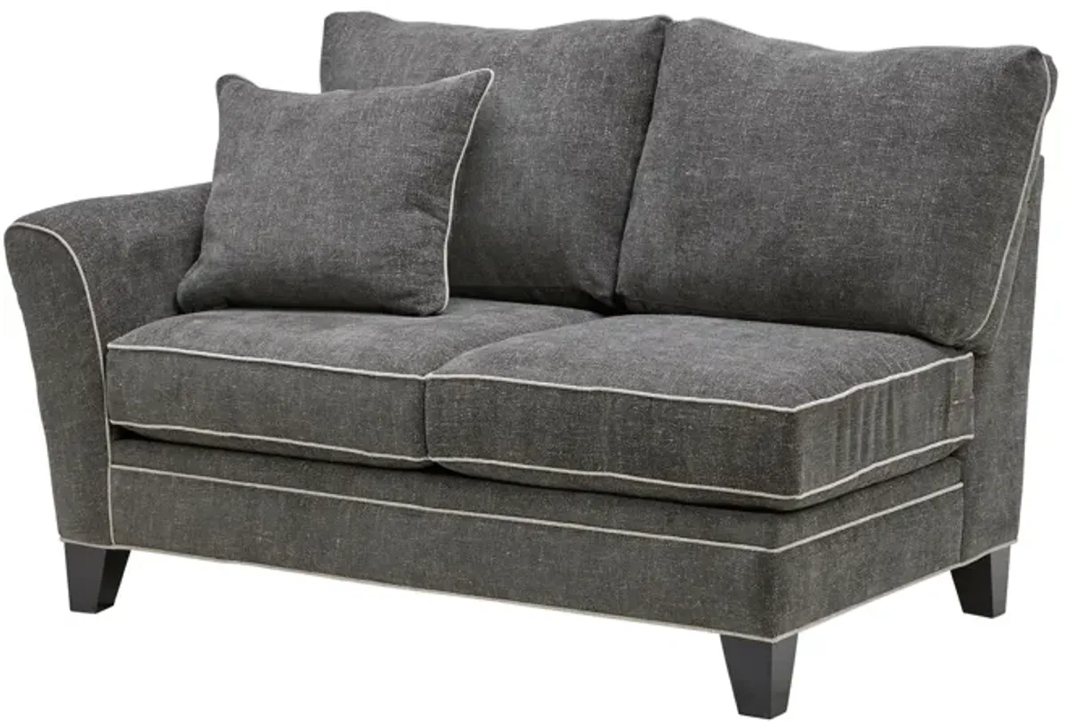 Demi Charcoal 2-Piece Sectional with Right Arm Facing Chaise