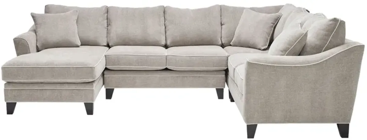 Demi Pebble 4-Piece Sectional with Left Arm Facing Chaise