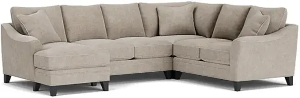 Demi Pebble 4-Piece Sectional with Left Arm Facing Chaise