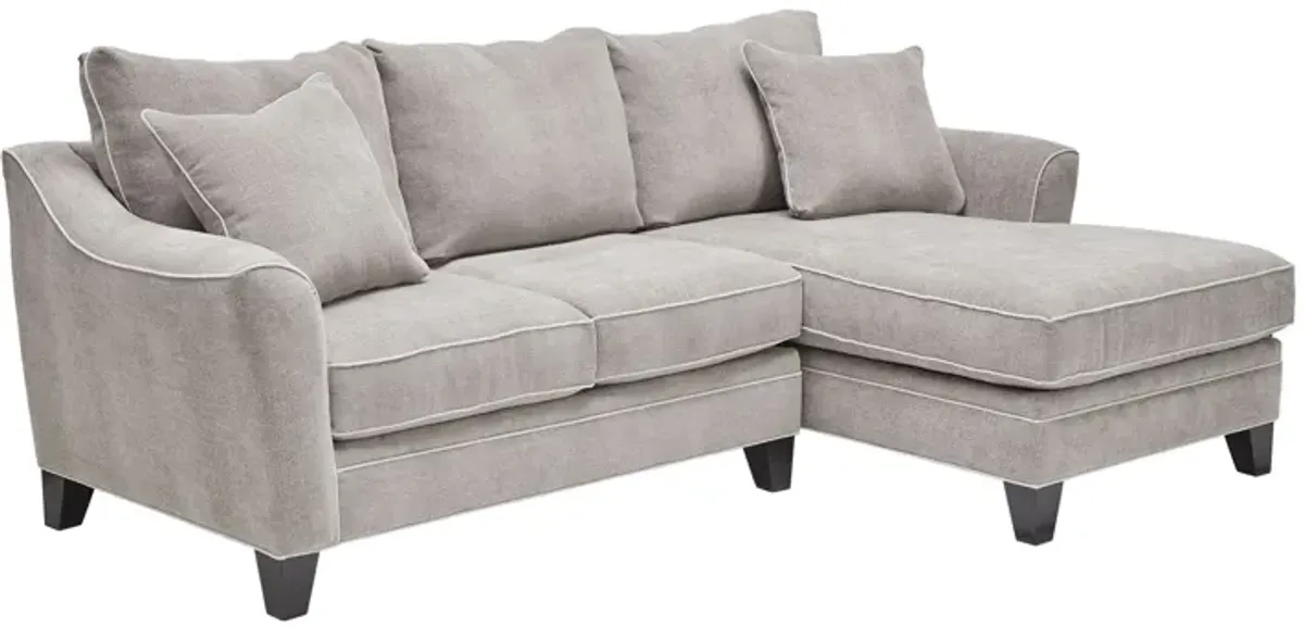 Demi Pebble 2-Piece Sectional with Right Arm Facing Chaise