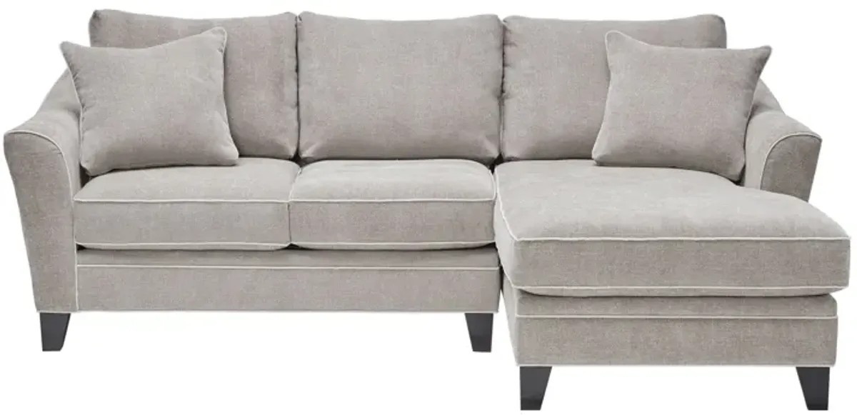 Demi Pebble 2-Piece Sectional with Right Arm Facing Chaise