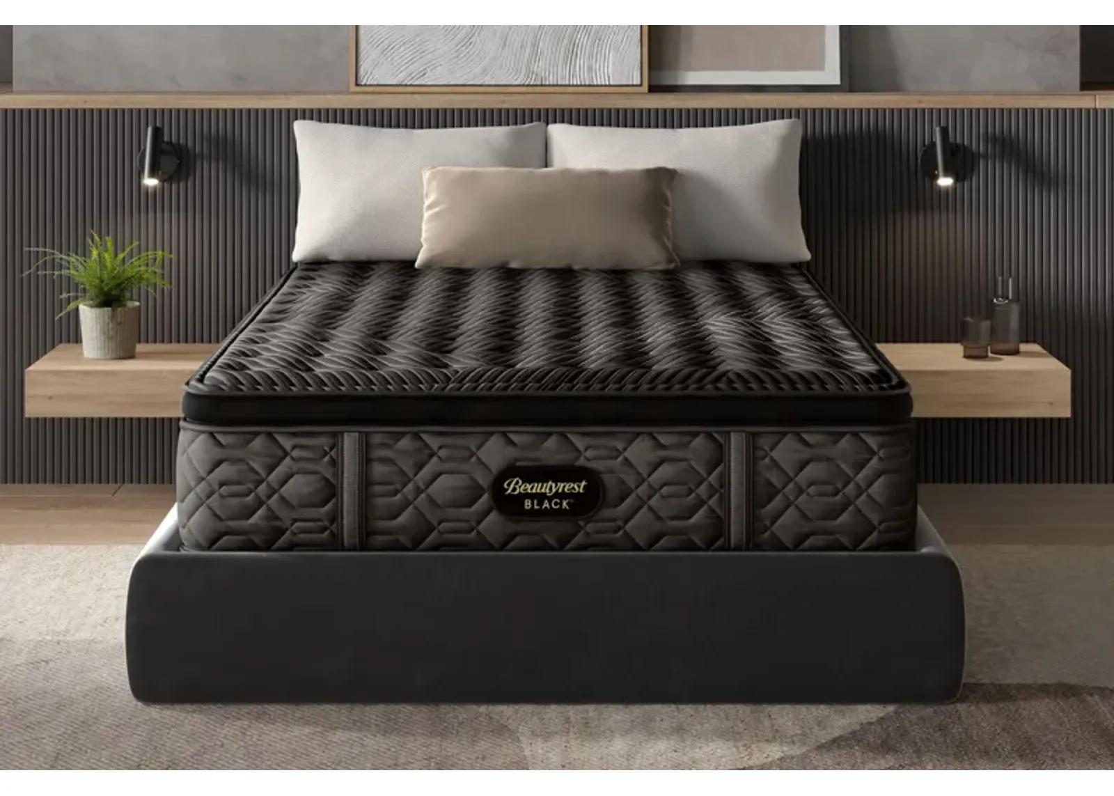 Beautyrest Black® Series 1 Medium Pillow Top Innerspring 14.75" Queen Mattress