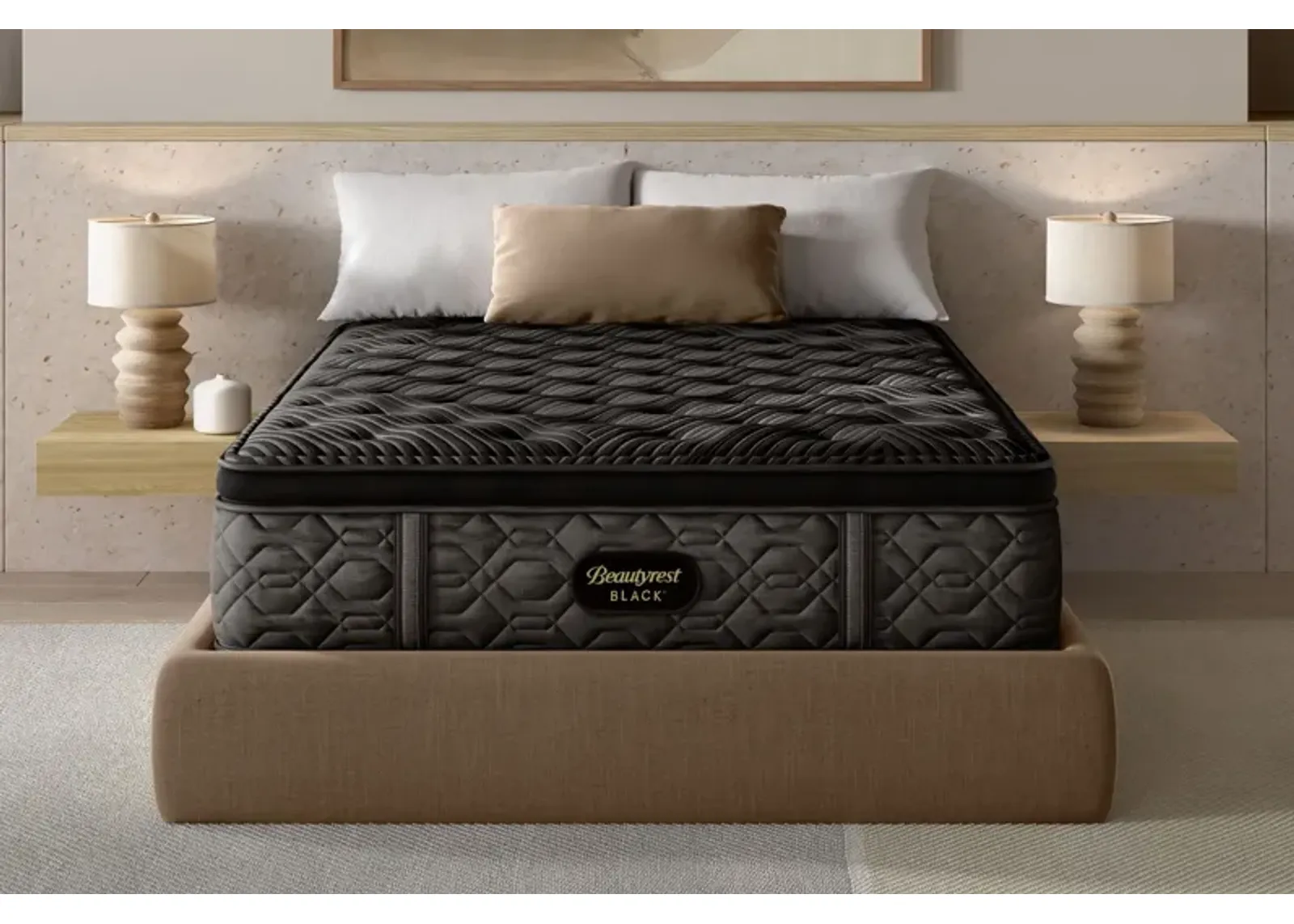 Beautyrest Black® Series 1 Plush Pillow Top Innerspring Queen 14.5" Mattress