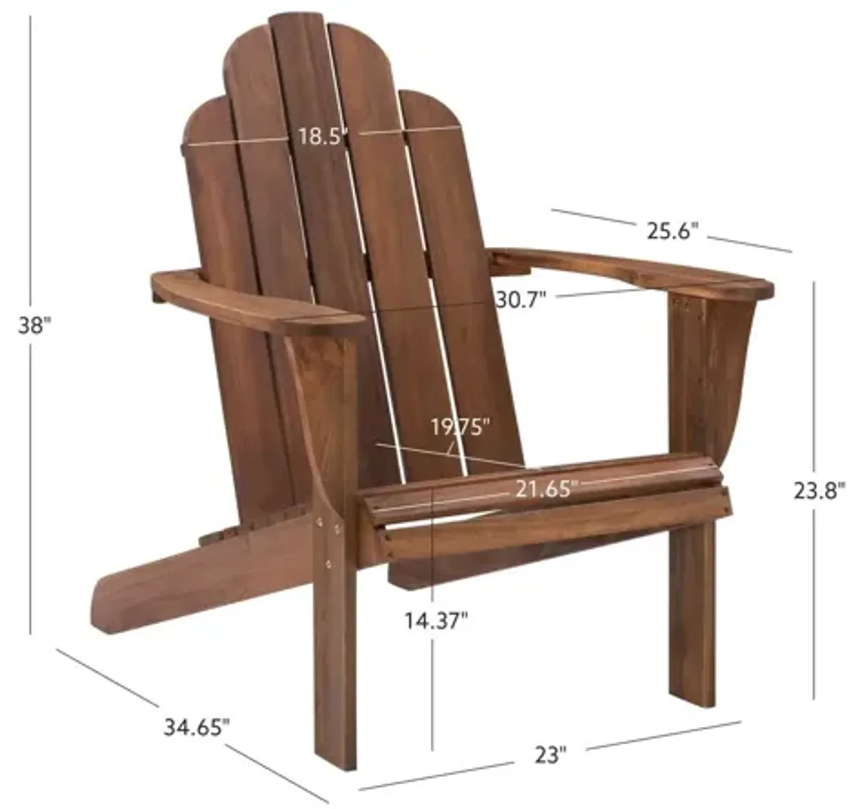 Adirondack Brown Chair