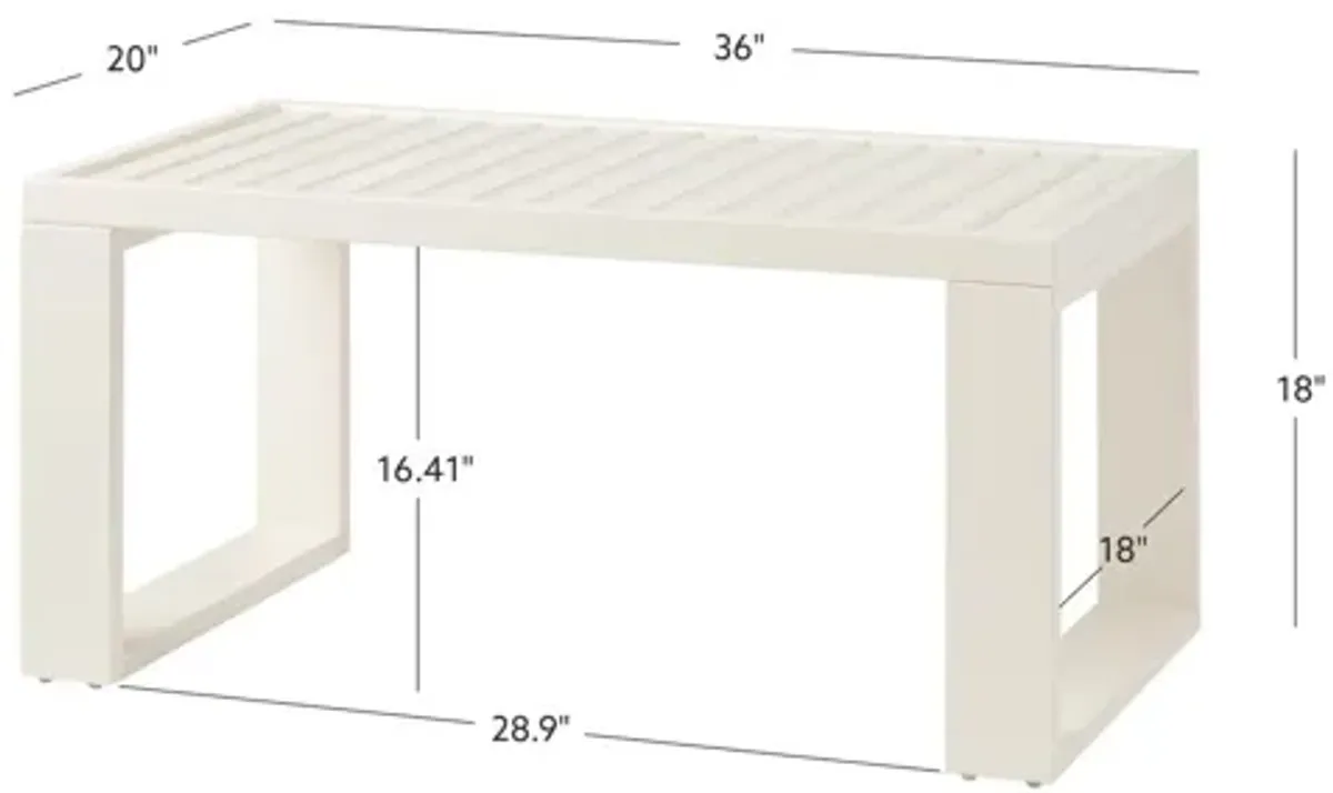 Kaiko Coffee Table In White Pu