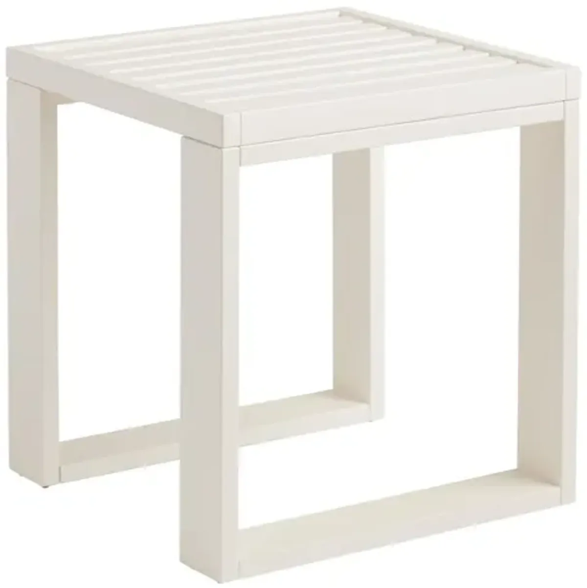 Kaiko Side Table In White Pu