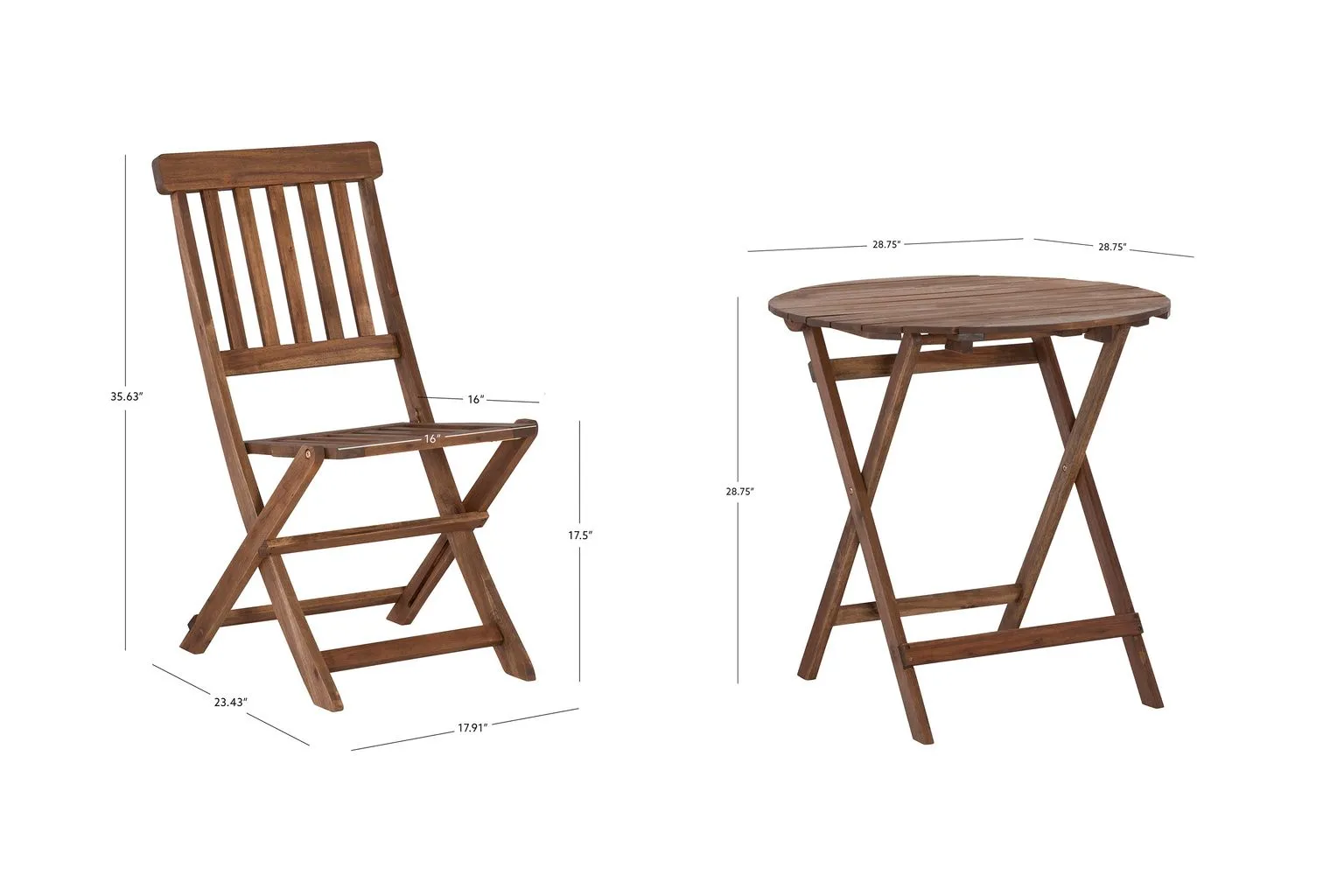 Catalan Three Pc Bistro Set