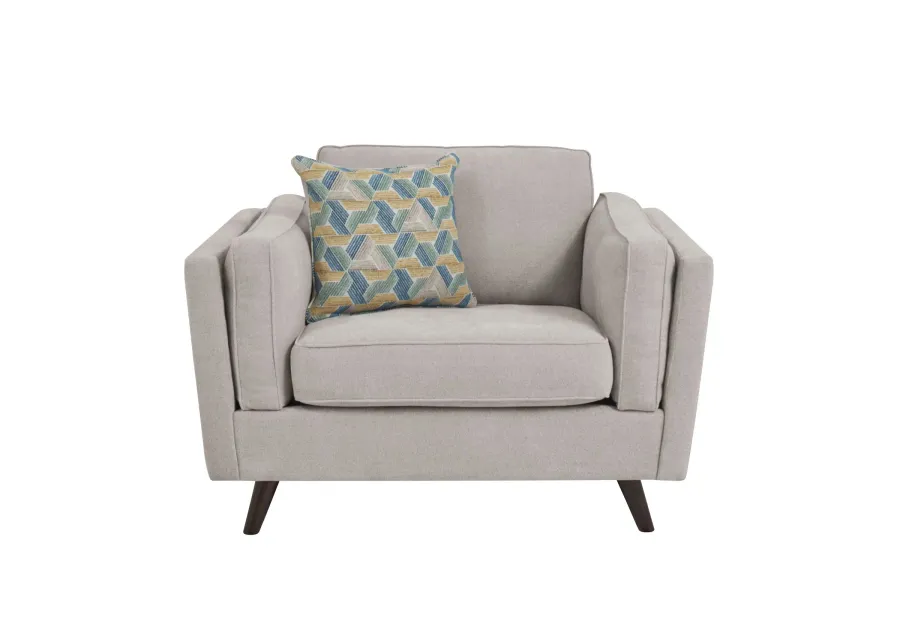 Arlington Grey Chair & Ottoman