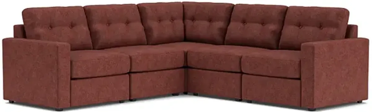 ModularOne Merlot 5-Piece Sectional