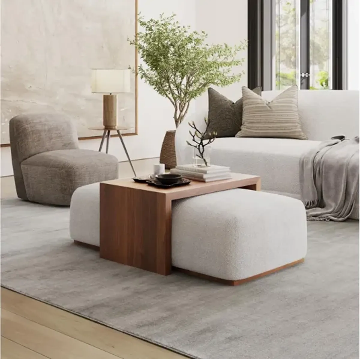 Hudson Sliding Ottoman